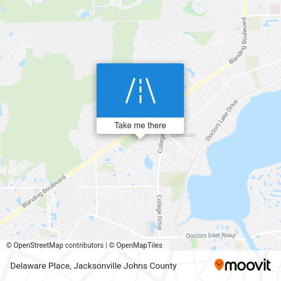 Delaware Place map