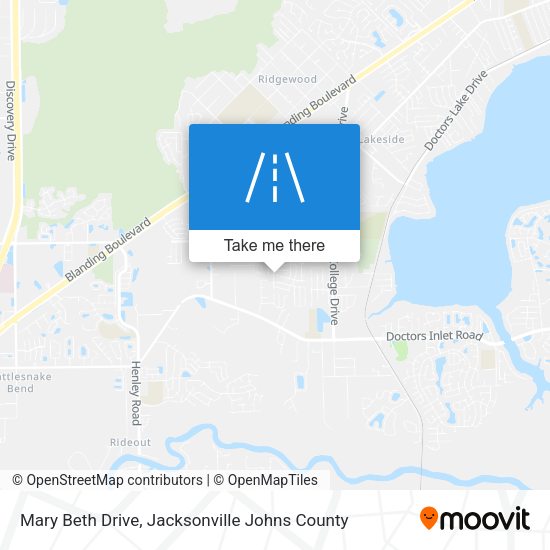 Mary Beth Drive map