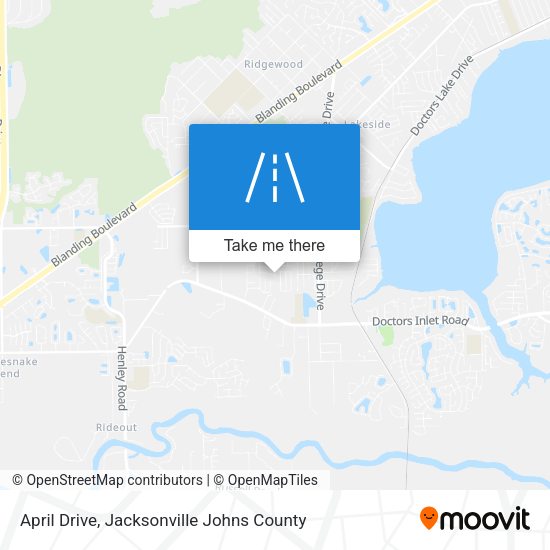 April Drive map
