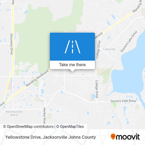 Yellowstone Drive map