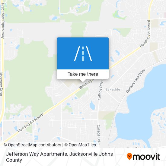 Jefferson Way Apartments map