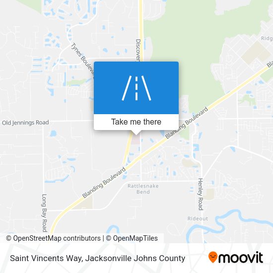 Saint Vincents Way map