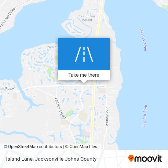 Island Lane map