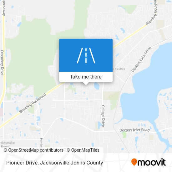 Pioneer Drive map