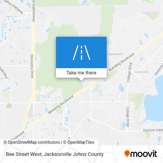 Bee Street West map