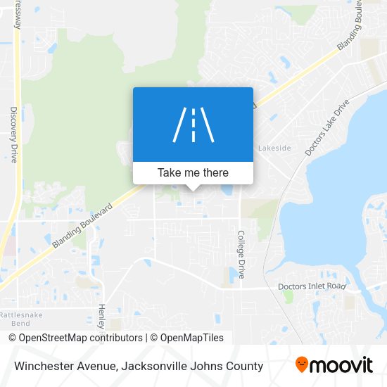 Mapa de Winchester Avenue