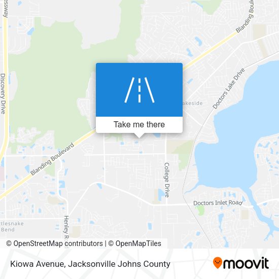 Kiowa Avenue map