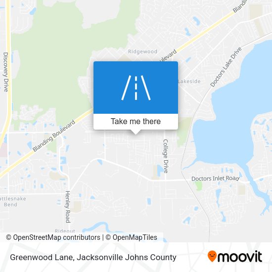 Mapa de Greenwood Lane