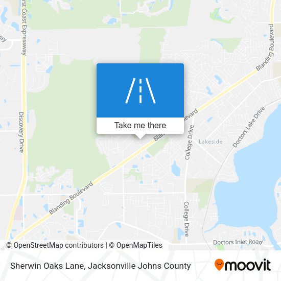 Sherwin Oaks Lane map