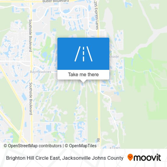 Brighton Hill Circle East map