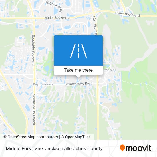 Middle Fork Lane map