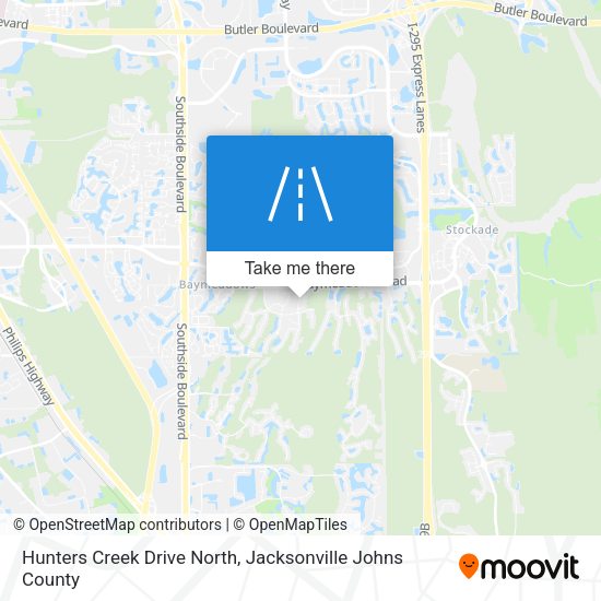 Mapa de Hunters Creek Drive North