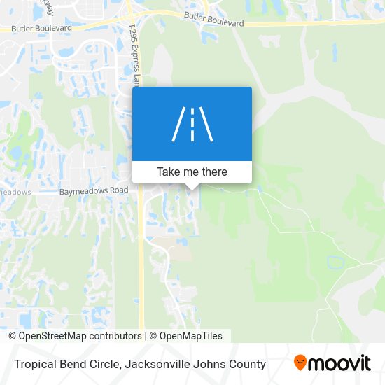 Mapa de Tropical Bend Circle