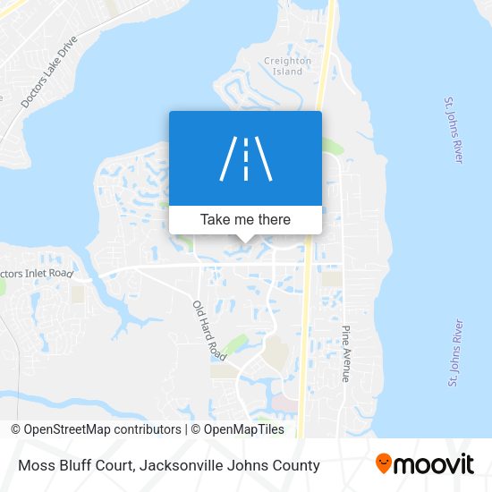 Moss Bluff Court map