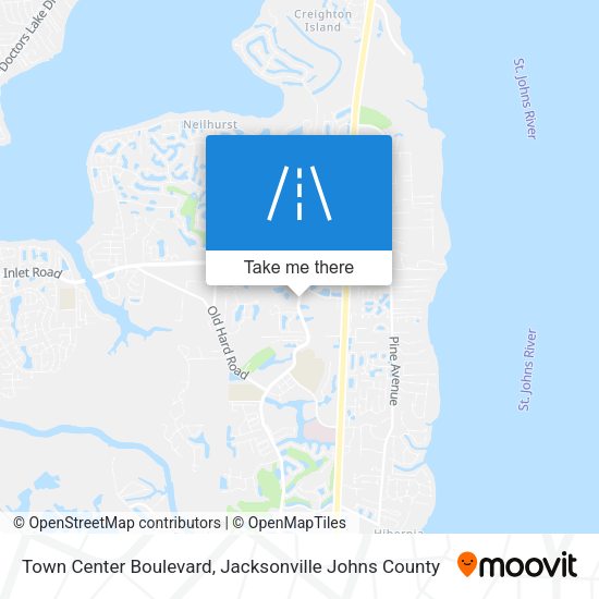 Town Center Boulevard map