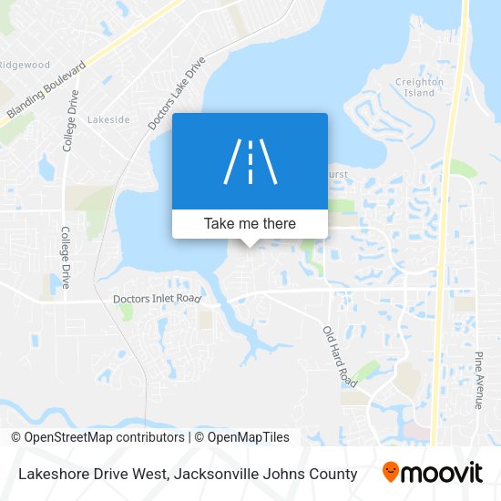 Lakeshore Drive West map