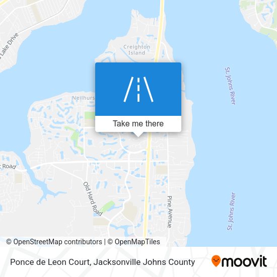 Ponce de Leon Court map