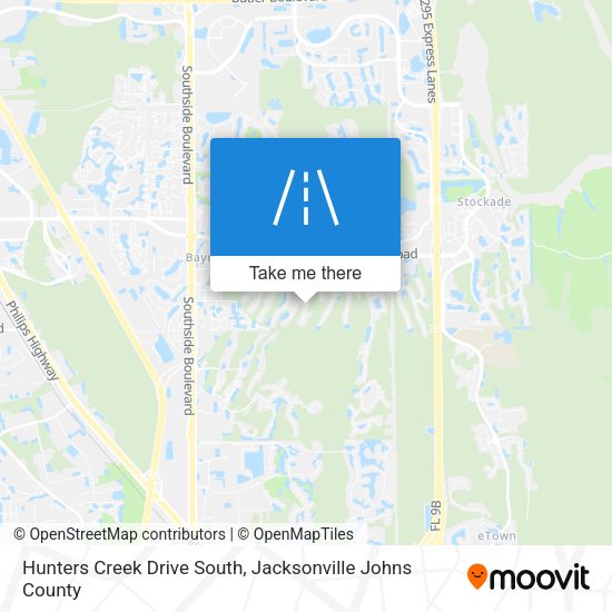 Hunters Creek Drive South map