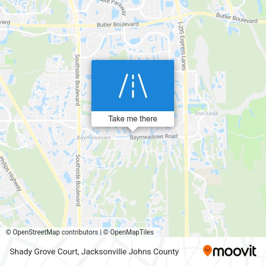 Shady Grove Court map