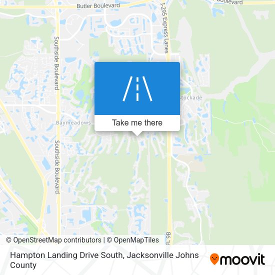 Hampton Landing Drive South map