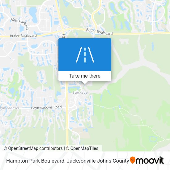 Mapa de Hampton Park Boulevard
