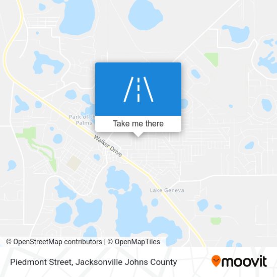 Piedmont Street map