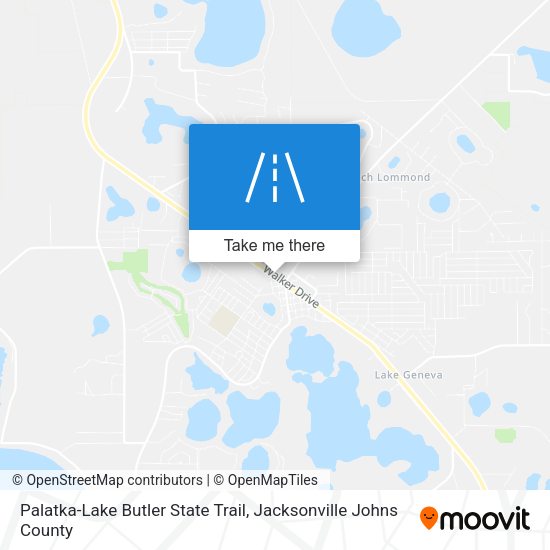 Mapa de Palatka-Lake Butler State Trail