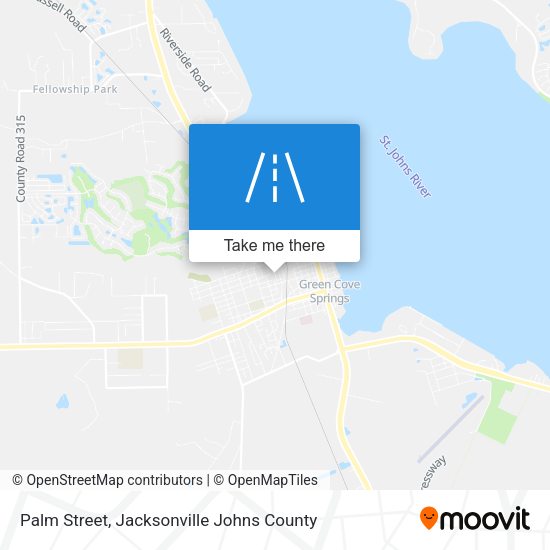 Palm Street map