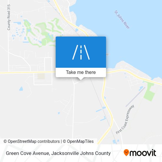 Green Cove Avenue map