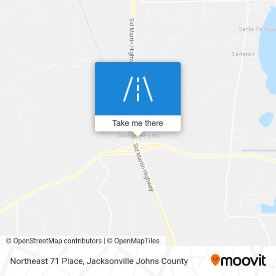 Northeast 71 Place map