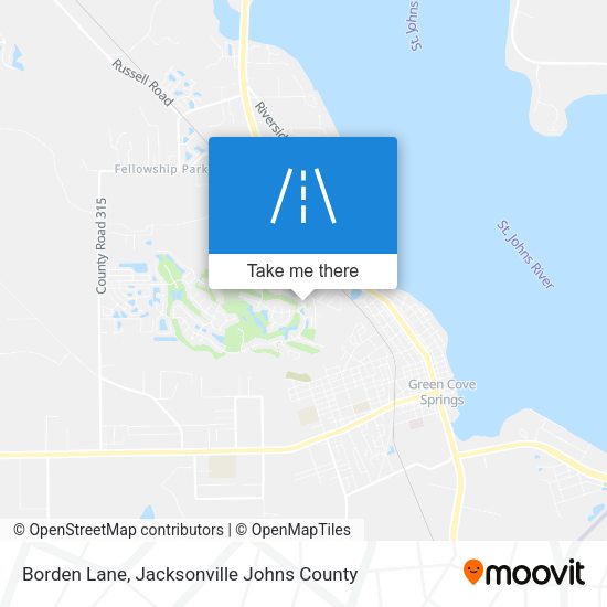 Borden Lane map