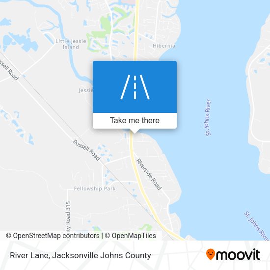 River Lane map