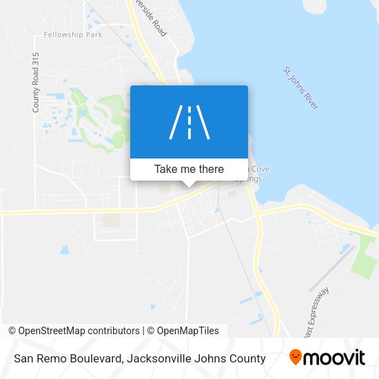 San Remo Boulevard map