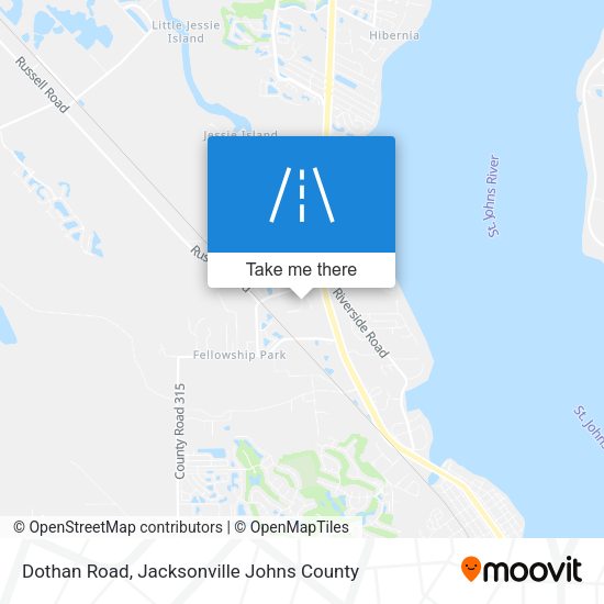 Dothan Road map
