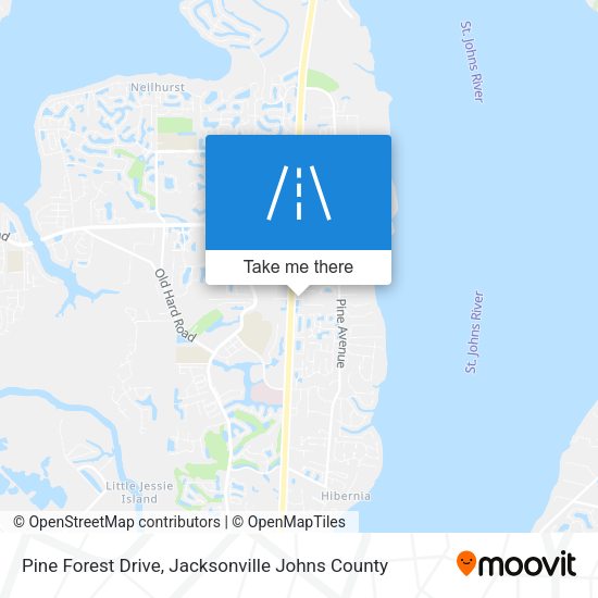 Pine Forest Drive map