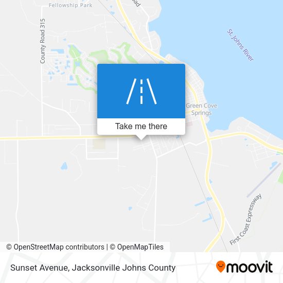 Sunset Avenue map