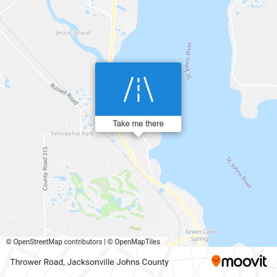 Mapa de Thrower Road