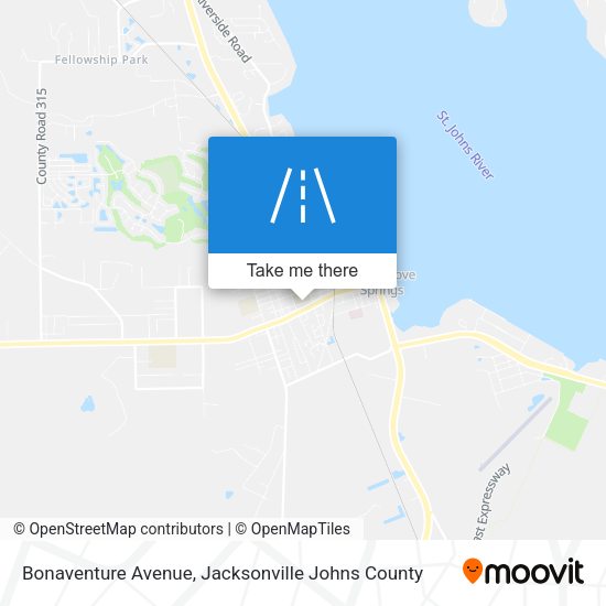 Mapa de Bonaventure Avenue