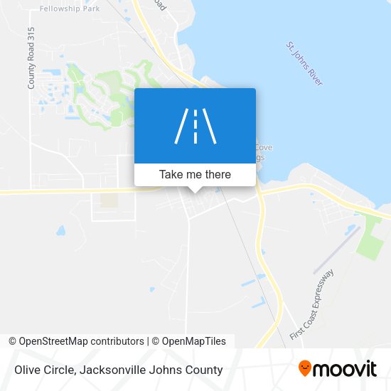 Olive Circle map