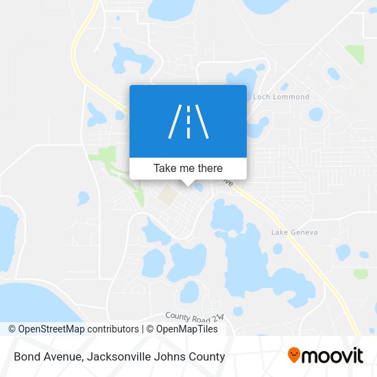 Mapa de Bond Avenue