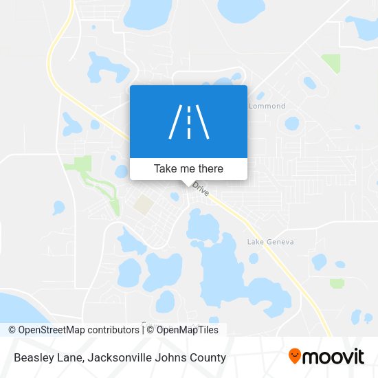 Beasley Lane map