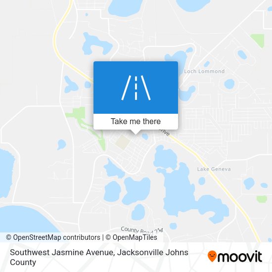 Southwest Jasmine Avenue map