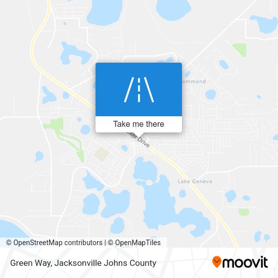 Green Way map