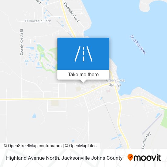 Mapa de Highland Avenue North