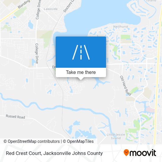Red Crest Court map
