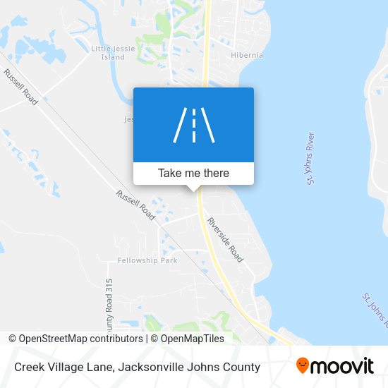 Creek Village Lane map