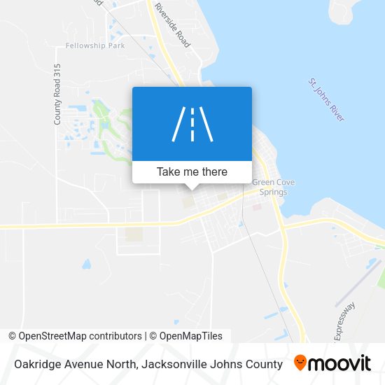 Oakridge Avenue North map
