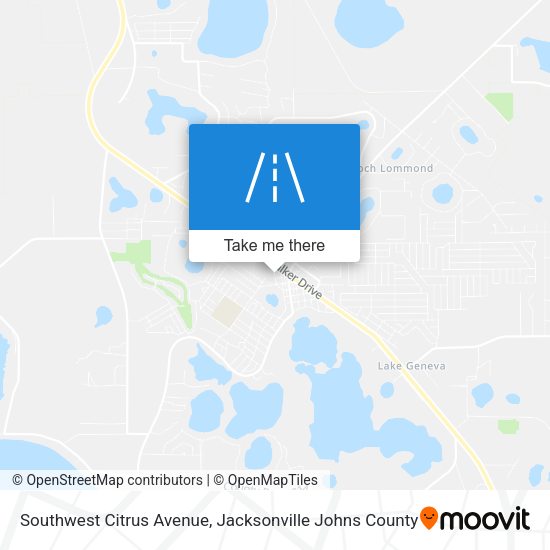 Southwest Citrus Avenue map