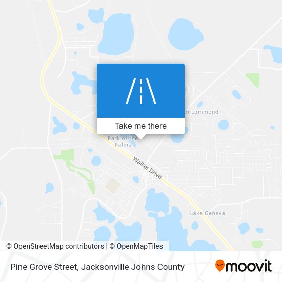 Pine Grove Street map