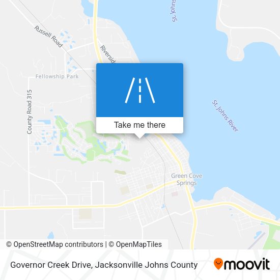 Governor Creek Drive map